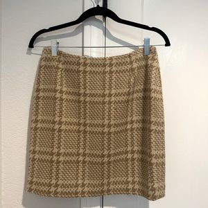 Plaid business skirt